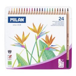 MILAN drvene bojice 24 kom metalna kutija ( MLN80058 ) Cene