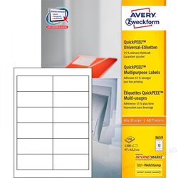 Avery Zweckform naljepnice 97x42,3mm 100 listova Cene