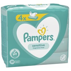 Pampers vlažne maramice sensitive 4X52 4530 Cene