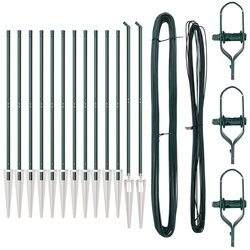  Stupovi ograde s vrhom 13 kom Ø32 mm 160 cm Galvanizirani čelik Cijene