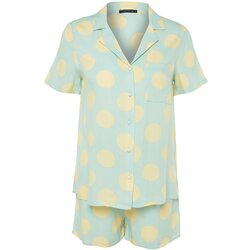 Trendyol Pajama Set - Green - Polka dot Cene