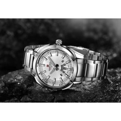 Naviforce 9038 silver white muški sat sa metalnom narukvicom Cene