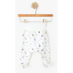 Just kiddin baby otroške dolge hlače s stopali space world white Cene