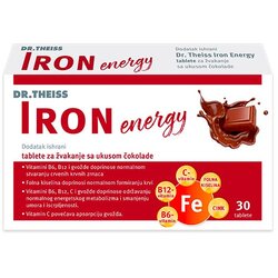 Dr. Theiss Dr Theiss iron energy, 30 tableta za žvakanje Cene