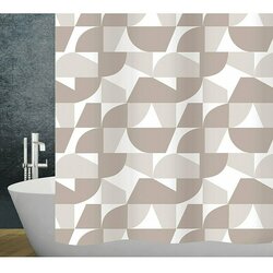Diaqua Tekstilna kopalniška zavesa Pasito (180 x 200 cm, Rjava/Bela) Cene