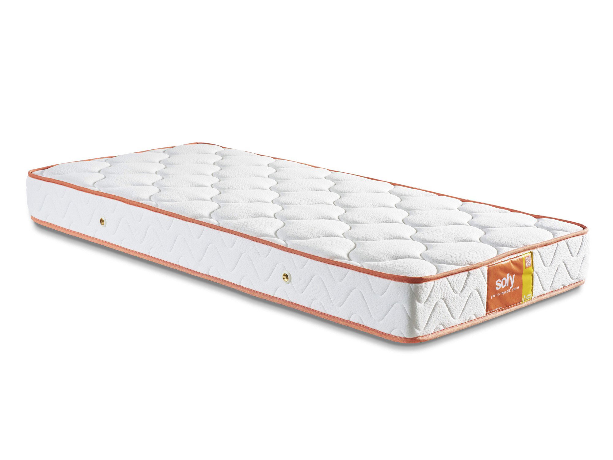 Hanah home dušek 90x20x190cm belo-narandžasti Cene