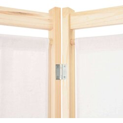 vidaXL Sobna pregrada s 4 panela od tkanine 160 x 170 x 4 cm krem Cijene