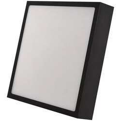 Emos Mat crna LED stropna svjetiljka 22.5x22.5 cm Nexxo – Cene