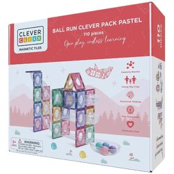 CleverClixx Magnetni konstruktor set Tobogan pastel - 110 delova Cene