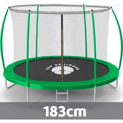 Top Springen baštenska trambolina 183 cm sport line SL183GRE sa unutrašnjom mrežicom i merdevinama u zelenoj boji Cene