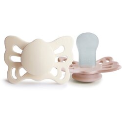 FRIGG® tolažilna duda - silikon Butterfly 0-6 m cream/blush Cene