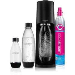 Sodastream Terra Nero Value Pack Metal, Plastic, Polyethylene terephthalate (PET) Black Cene
