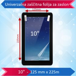 Univerzalna zaščitna folija Screenguard za 10" zaslon 225x125mm Cene