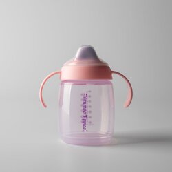 Tommee Tippee čašica s usnikom i ručkama, 6m+, 240ml pink 448011 Cene