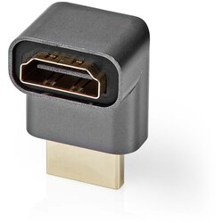 Nedis Adapter HDMI z aluminijastim priključkom na HDMI žensko 270° kotno, Siva, (5000218688) Cene