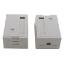 Telegärtner utičnica nazidna sa 1 slotom, dim. 46x64x31mm, sa zastorima i labelom (P/N H02000A0071) Cene