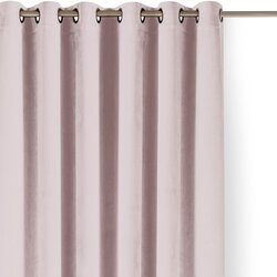 Filumi Svetlo rožnata žametna zavesa za delno zatemnitev 200x270 cm Velto – Cene