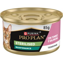 Pro Plan Cat sterilized tuna in losos, konzerva 85 g Cene