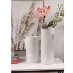 WALLXPERT Vaza LCA0037, 18x16x41 cm, Bijela Cijene