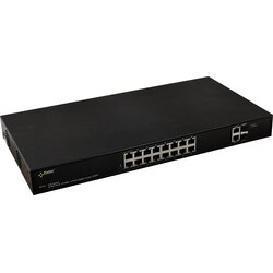 Pulsar SF116 network switch Managed Fast Ethernet (10/100) Power over Ethernet (PoE) 1U Black Cene