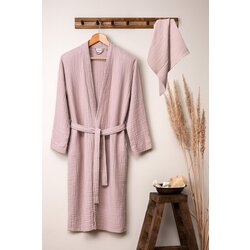 Conceptum Hypnose Set bademantil sa kaišem Kimono, Roze Cene