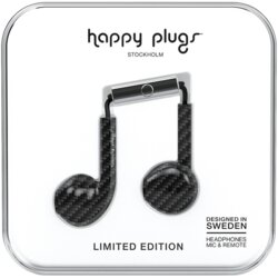 Happy Plugs Earbud Plus slušalice, Carbon Fiber Cene