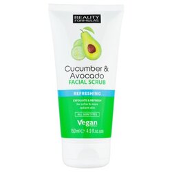 Beauty Formulas Cucumber & Avocado piling za lice 150 ml Cene