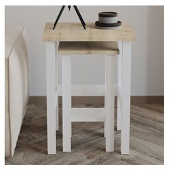 Hanah home Set stočića Gina 2 White Sapphire Oak Cene