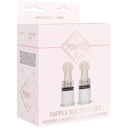 Pumped by Shots vacuum pump Nipple Suction Set - Medium Cene