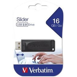 Verbatim USB stik 16 GB Slider crni 98696 USB 2.0 Cene