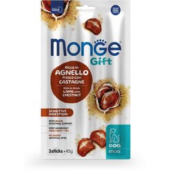 Monge Sticks Sensitive digestion Poslastica za pse, Jagnjtina sa kestenom, 45g Cene