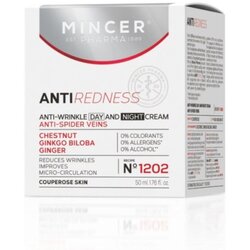 Mincer Pharma ANTI REDNESS N° 1202 - Dnevna i noćna krema protiv bora i mreže vena 50ml Cene