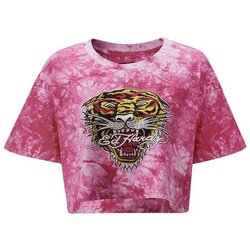 Ed Hardy Majice brez rokavov Los tigre grop top hot pink Rožnata Cene