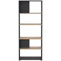 Tvilum Antracitno siva/u prirodnoj boji biblioteka u dekoru hrasta 80x205 cm Sign – Cene