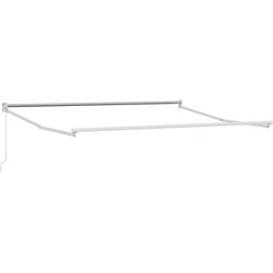 vidaXL Skrovita tenda Bijelo 300 x 250 cm Aluminij - Bijelo 3 x 2 5 m Ručna Cijene