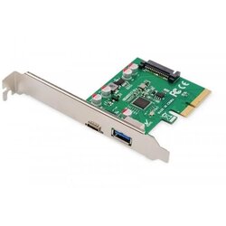 PCI Express card USB 3.1 SuperSpeed USB C + USB A DS-30225 Cene