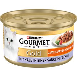 Gourmet Gold Nežni koščki v omaki 24 x 85 g - Teletina & zelenjava Cene