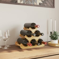 vidaXL Stojalo za vino za 6 steklenic 35x18x25,5 cm bambus Cene