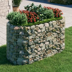 vidaXL Gabionska povišena gredica od pocinčanog željeza 200x100x100 cm Cijene