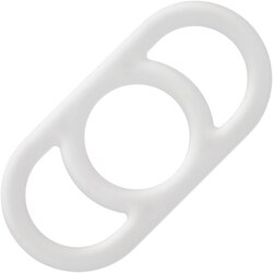 California Exotics Alpha Liquid Silicone Commander Ring White Cene