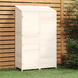 vidaXL vrtna lopa bela 102x52x174,5 cm trden les jelke 152191 Cene