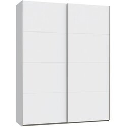 Gent drsna garderobna omara Fittio, iverna plošča, bela, 180x61x235 cm Cene