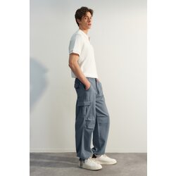 Trendyol Limited Edition Navy Blue Loose Fit Tied Leg Cargo Pants Cijene