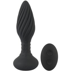 Anos remote controlled butt plug 550760 black Cene