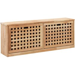 vidaXL klupa za pohranu cipela od masivne orahovine 94 x 20 x 38 cm Cijene