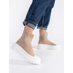 SEASTAR beige platform high sneakers Cene