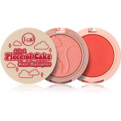 J.Cat Beauty 2 In 1 Piece Of Cake rumenilo s highlighterom nijansa 106 See You Tomato 12.1 g Cene