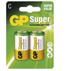 Gp Super Alkaline Battery C (LR14) 2 pack Cene