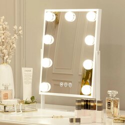 FENCHILIN Hollywood make-up ogledalo z LED osvetlitvijo belo Cene
