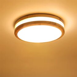 PHEASHINE LED stropna svetilka 30cm, 24 W leseni dizajn Cene